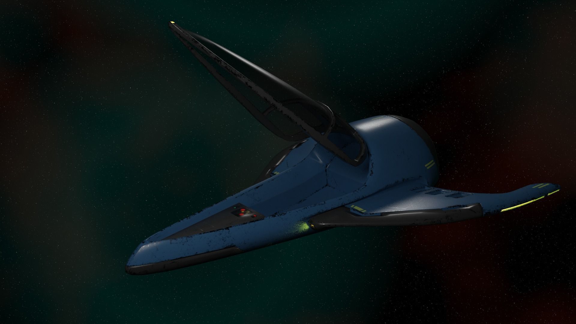 Old Y2J Spaceship 3D model_3