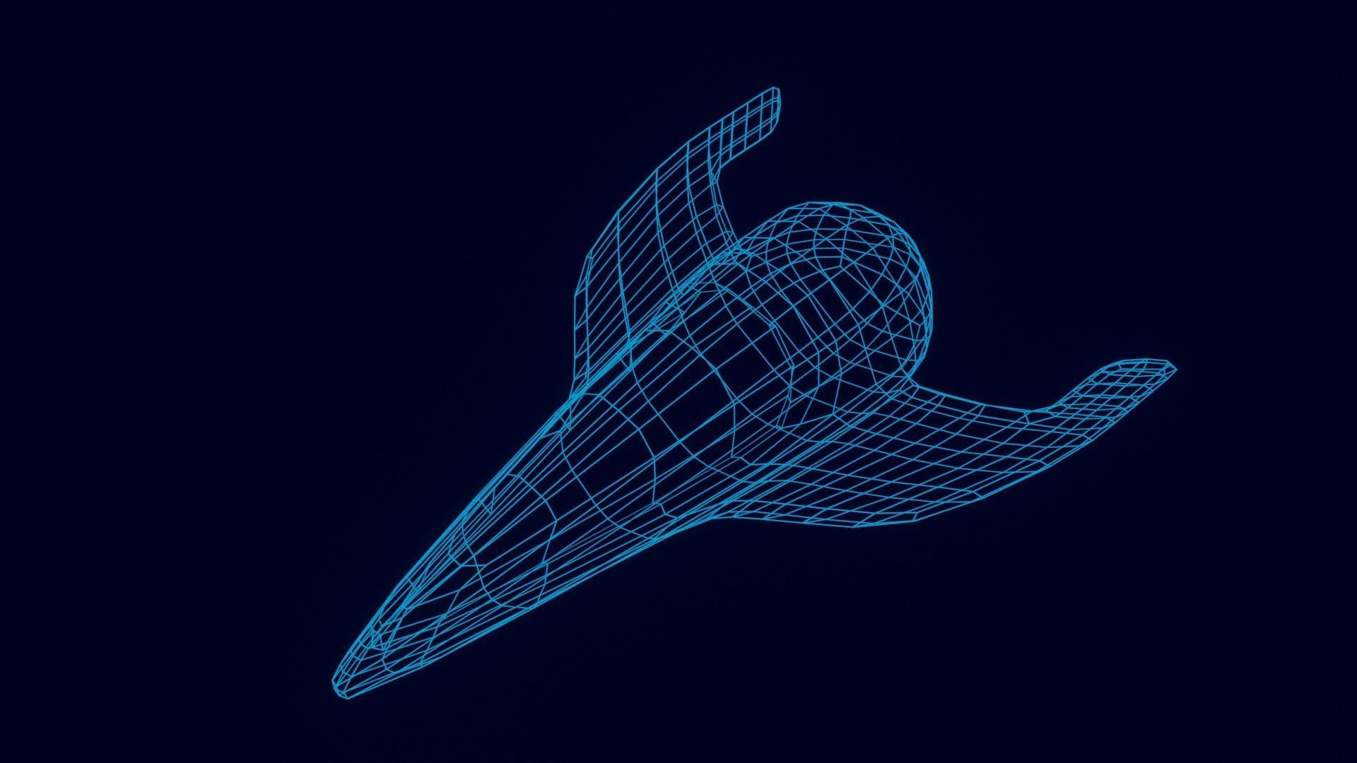 Old Y2J Spaceship 3D model_19