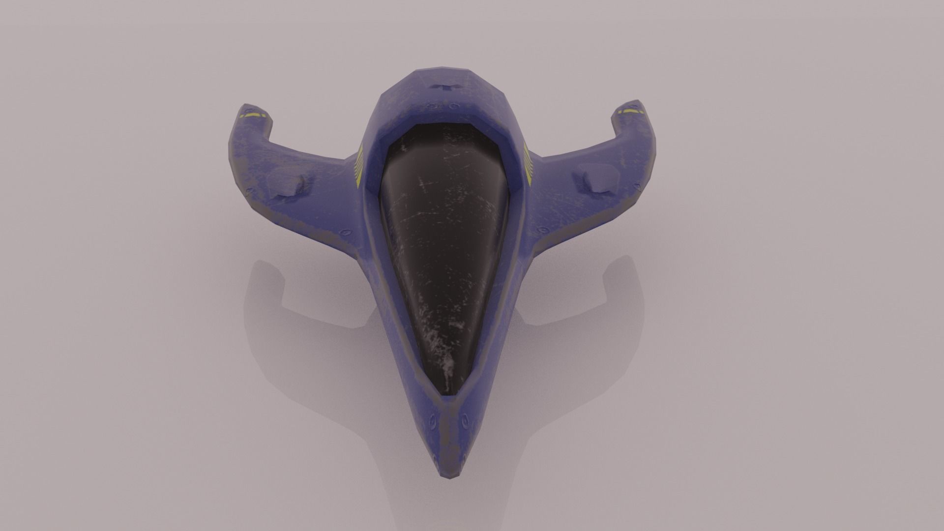 Old Y2J Spaceship 3D model_12