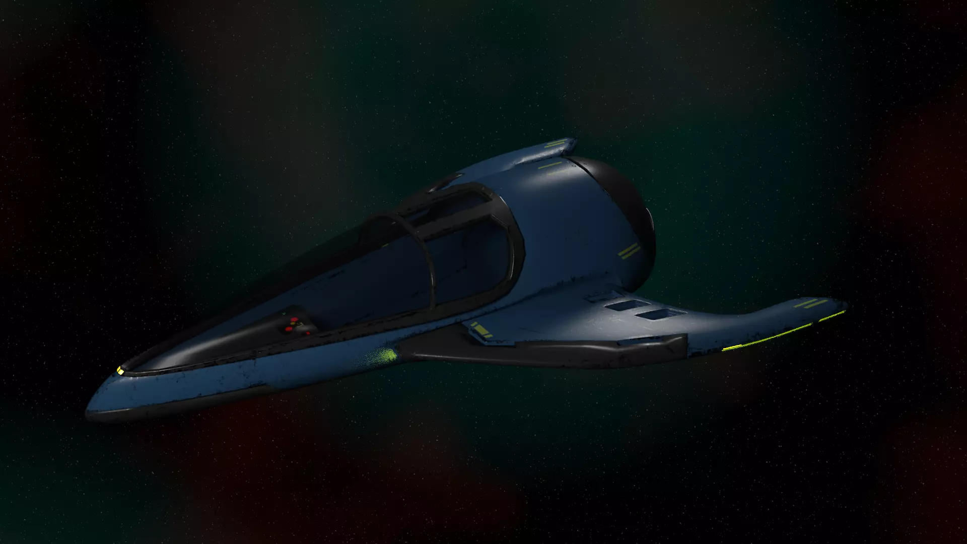 Old Y2J Spaceship 3D model_0