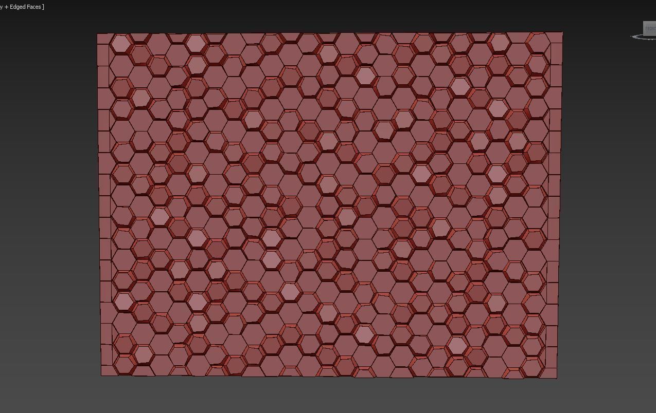 Wood decorative panel 03 3D model_4