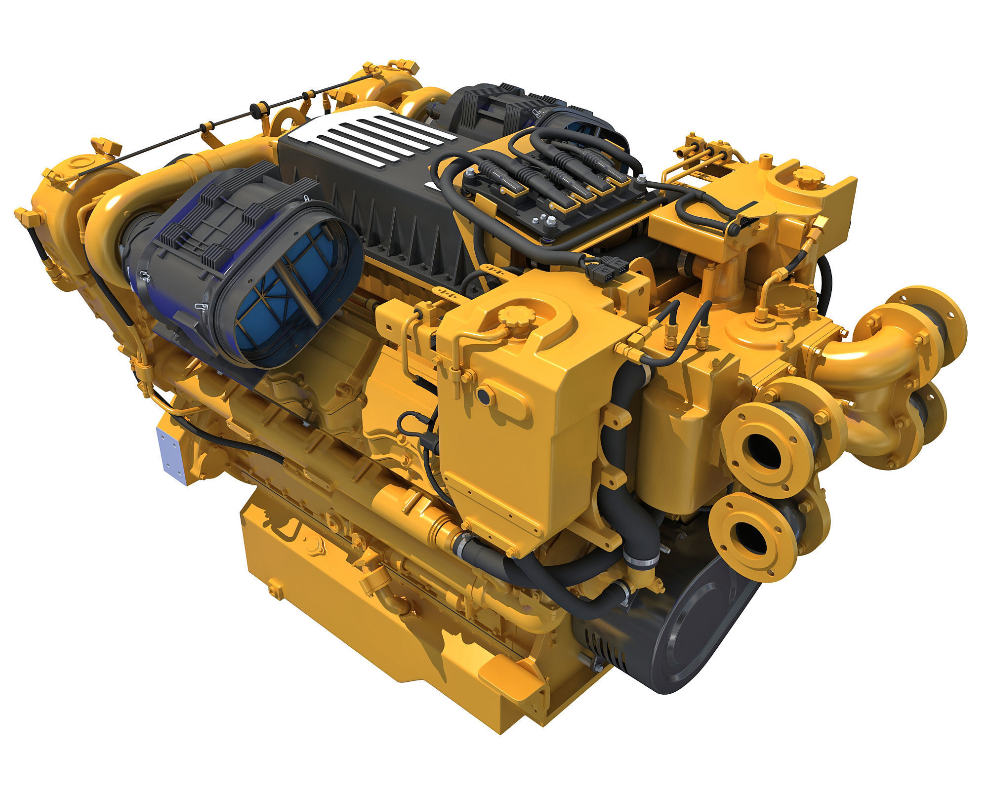 Boat Engine 3D model_5