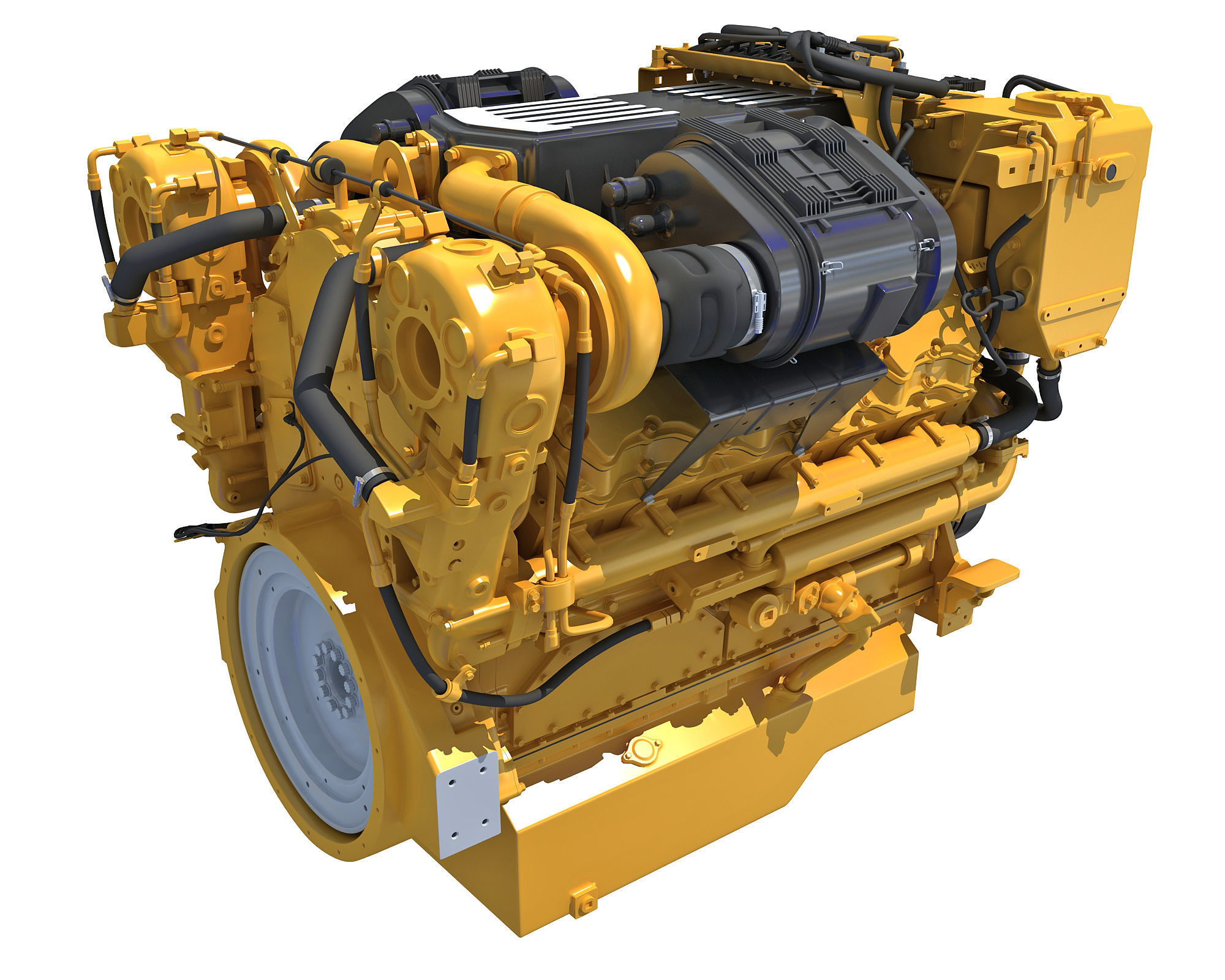 Boat Engine 3D model_3