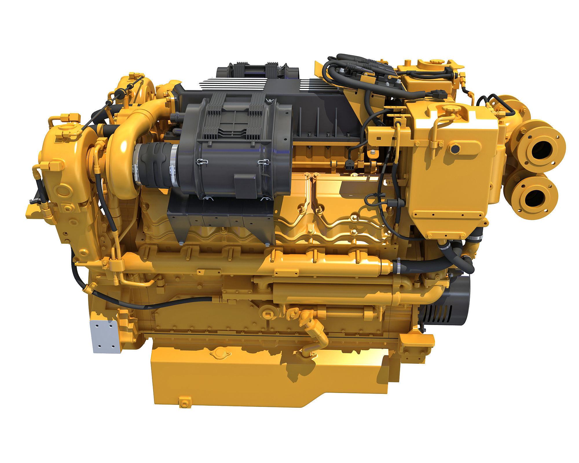 Boat Engine 3D model_4