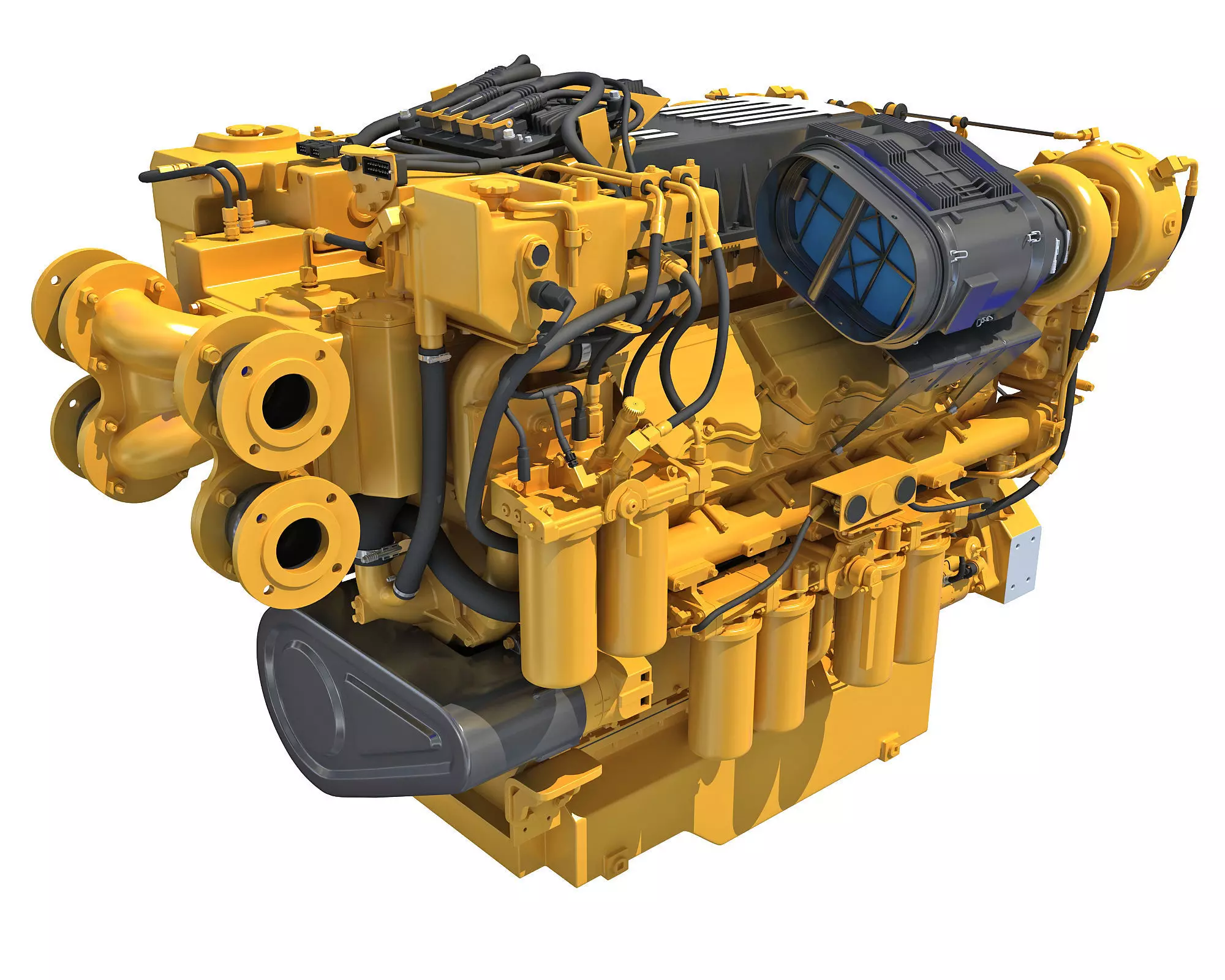 Boat Engine 3D model_0