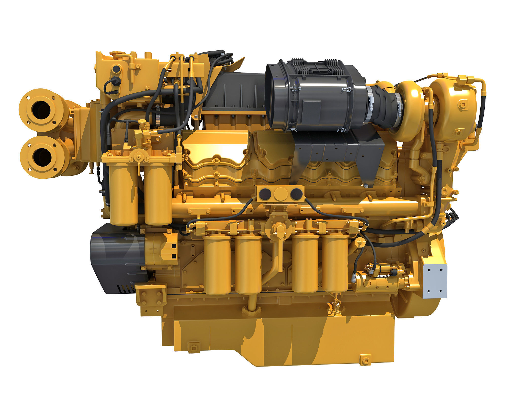 Boat Engine 3D model_1