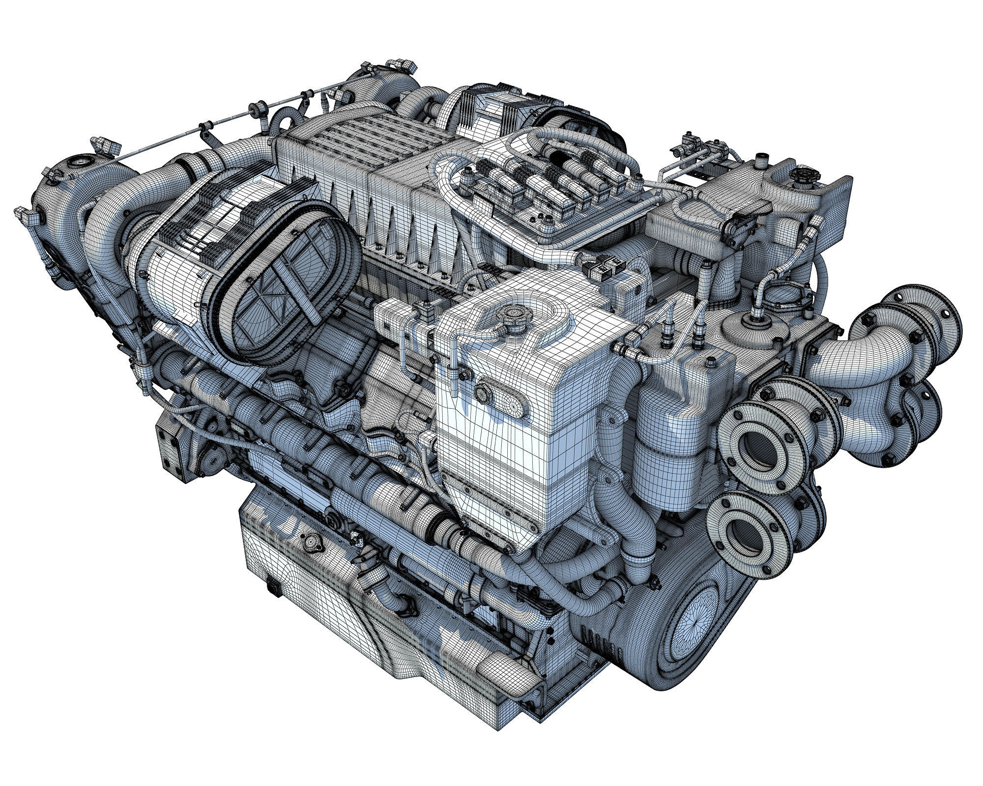 Boat Engine 3D model_17