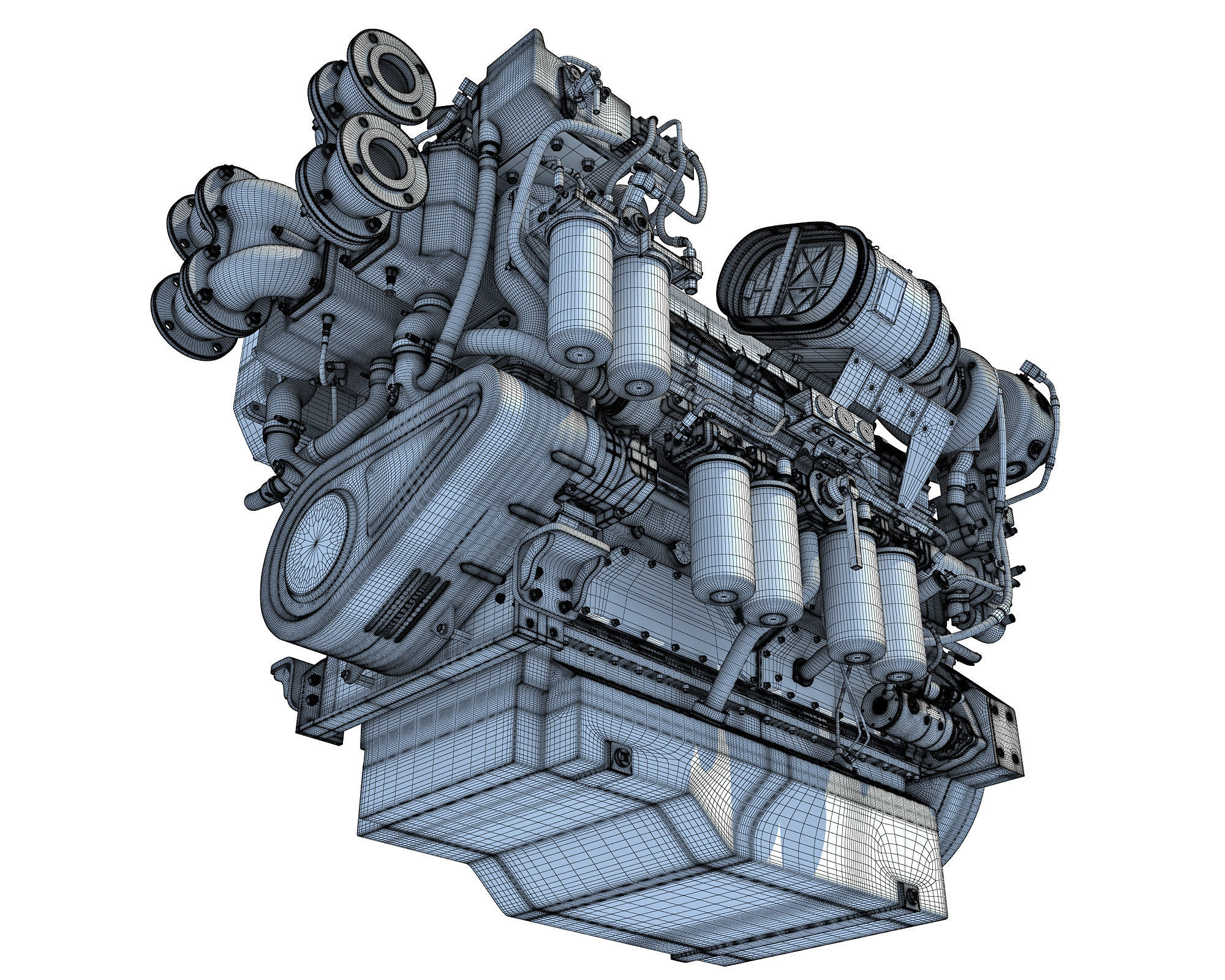 Boat Engine 3D model_19