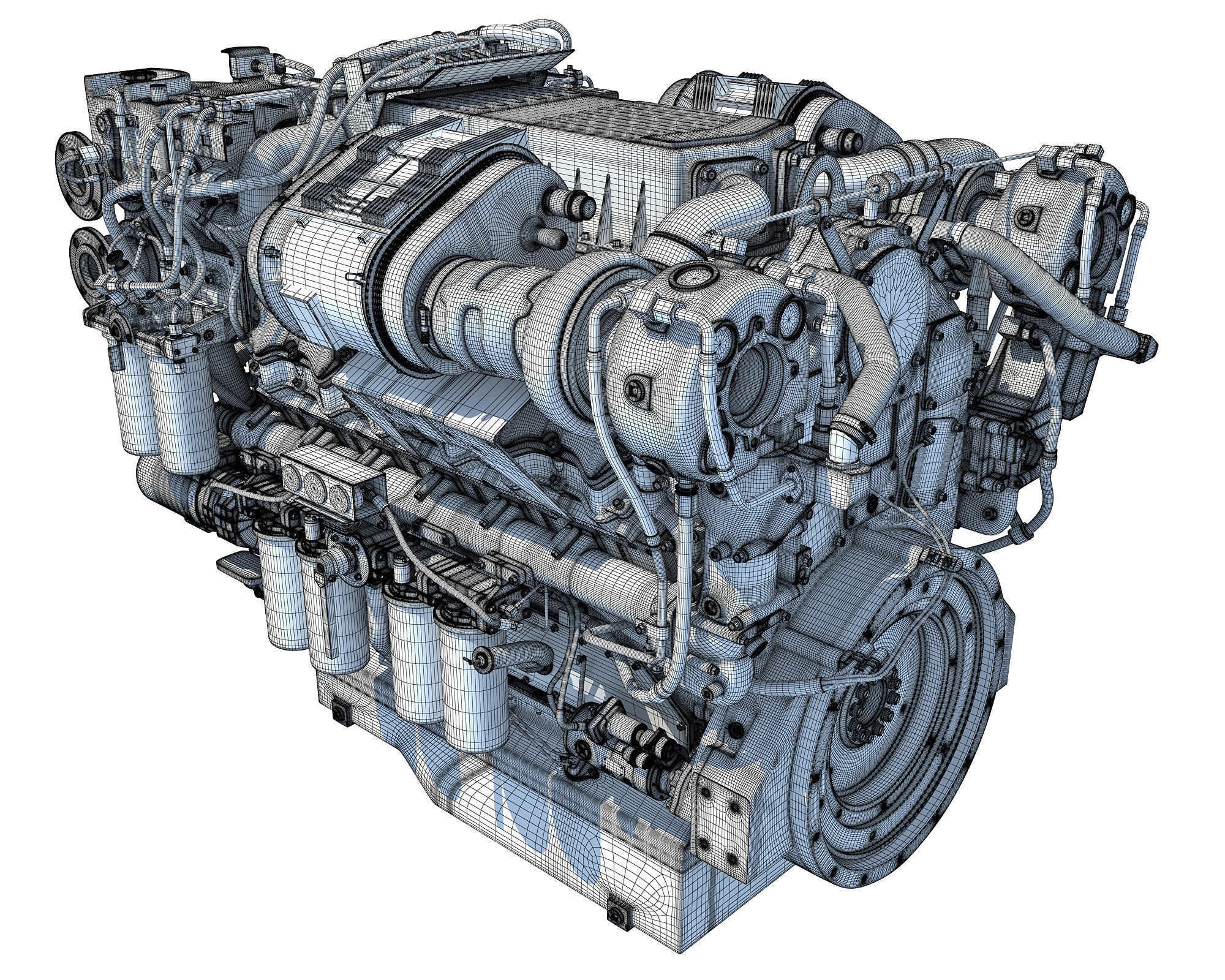 Boat Engine 3D model_15