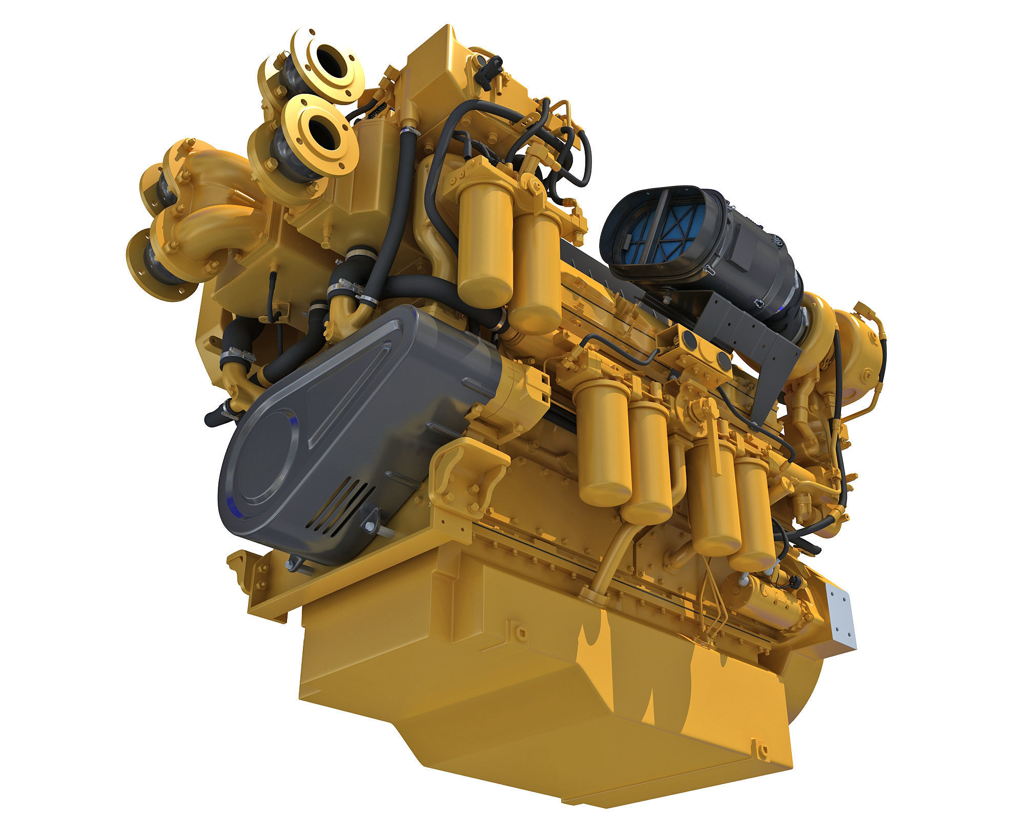 Boat Engine 3D model_8