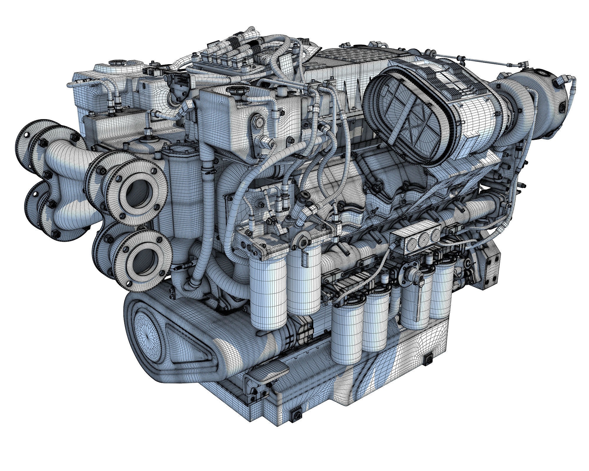 Boat Engine 3D model_14