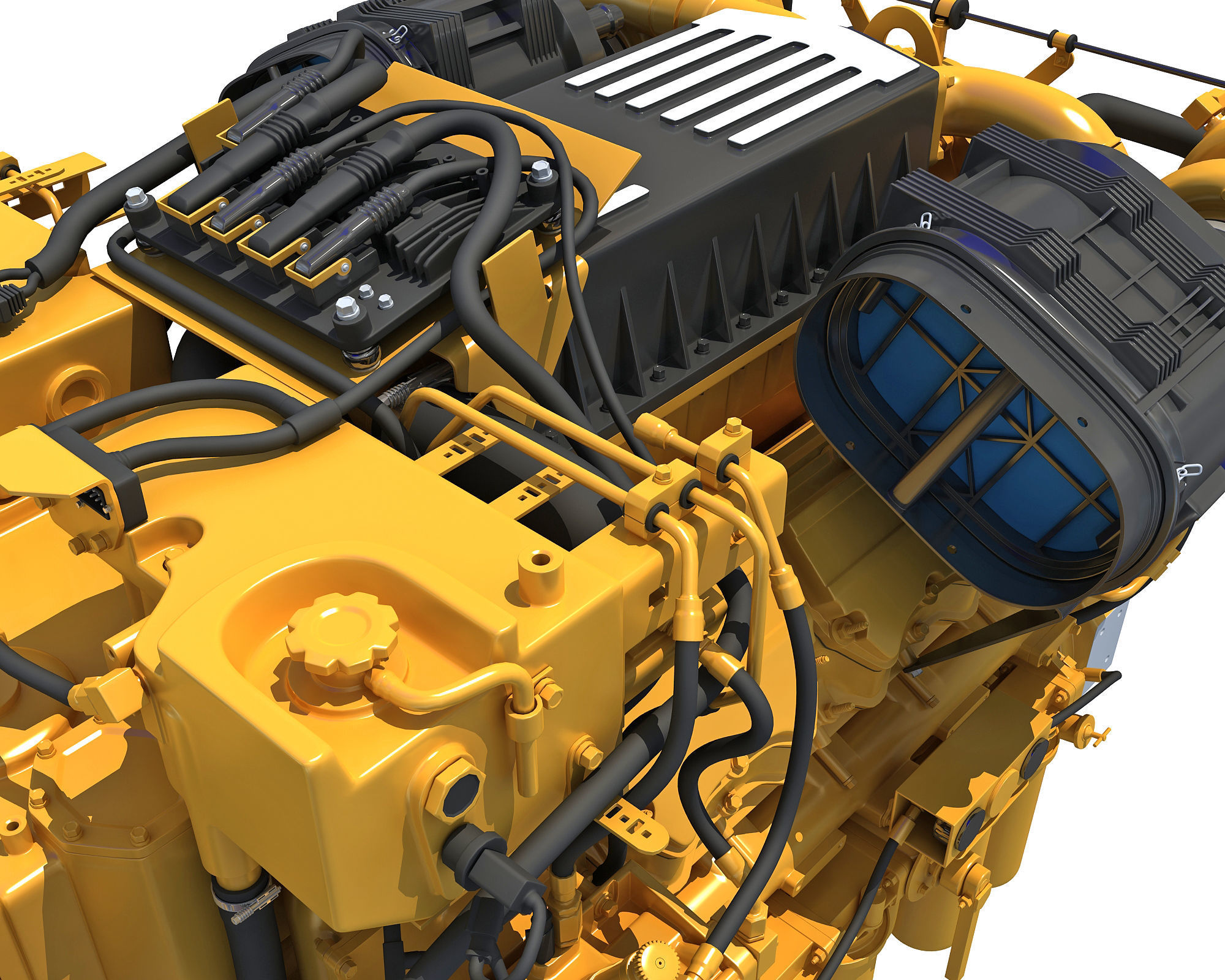 Boat Engine 3D model_12