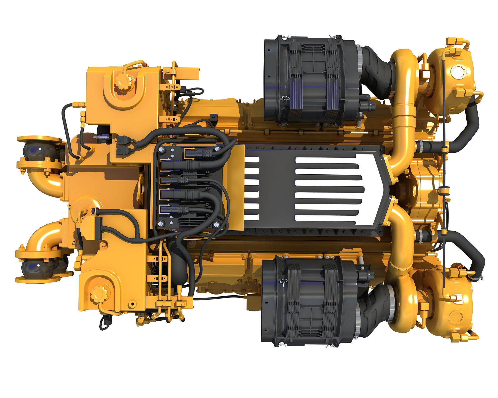 Boat Engine 3D model_7