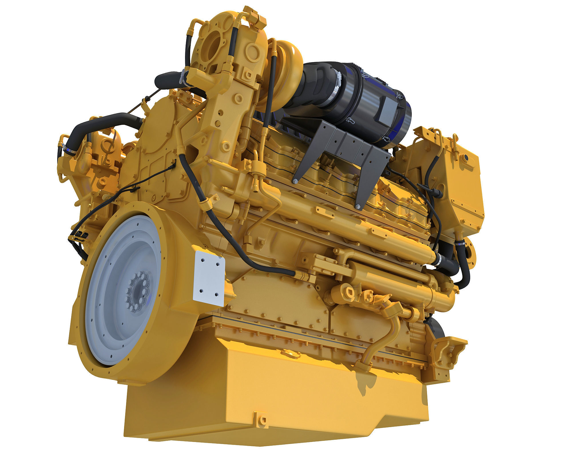 Boat Engine 3D model_9