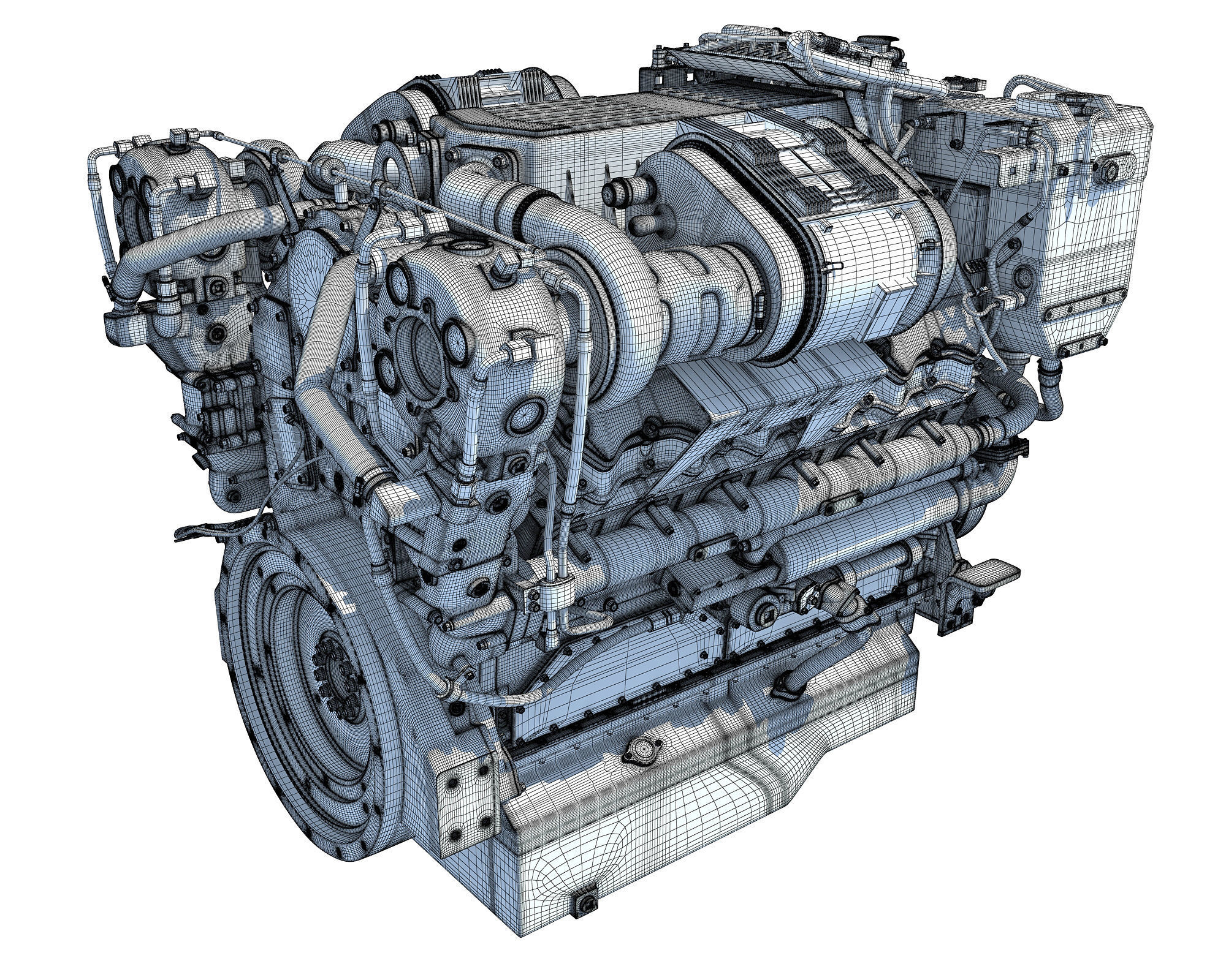 Boat Engine 3D model_16