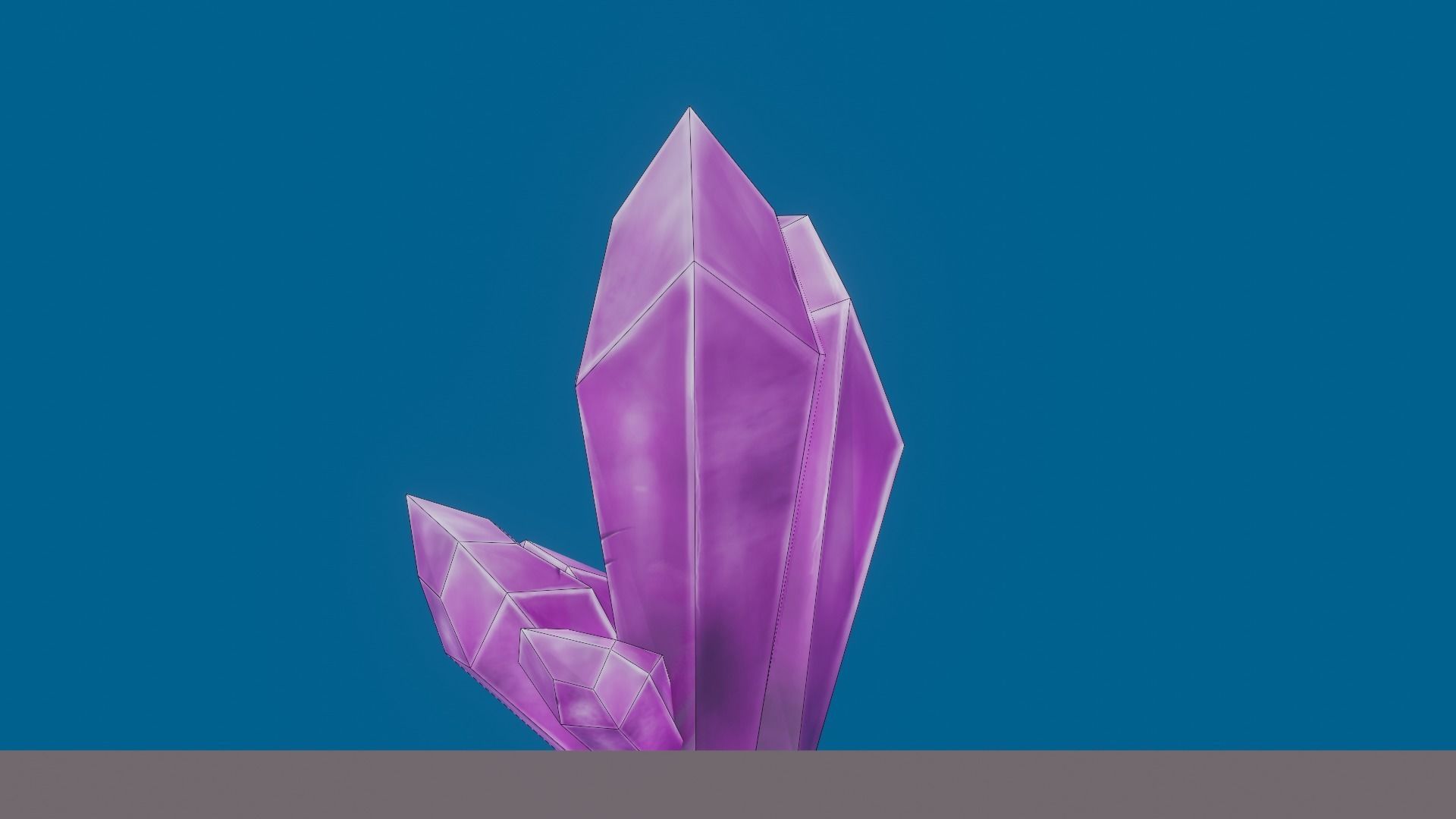 Low Poly Cristals crystals Free 3D model_9