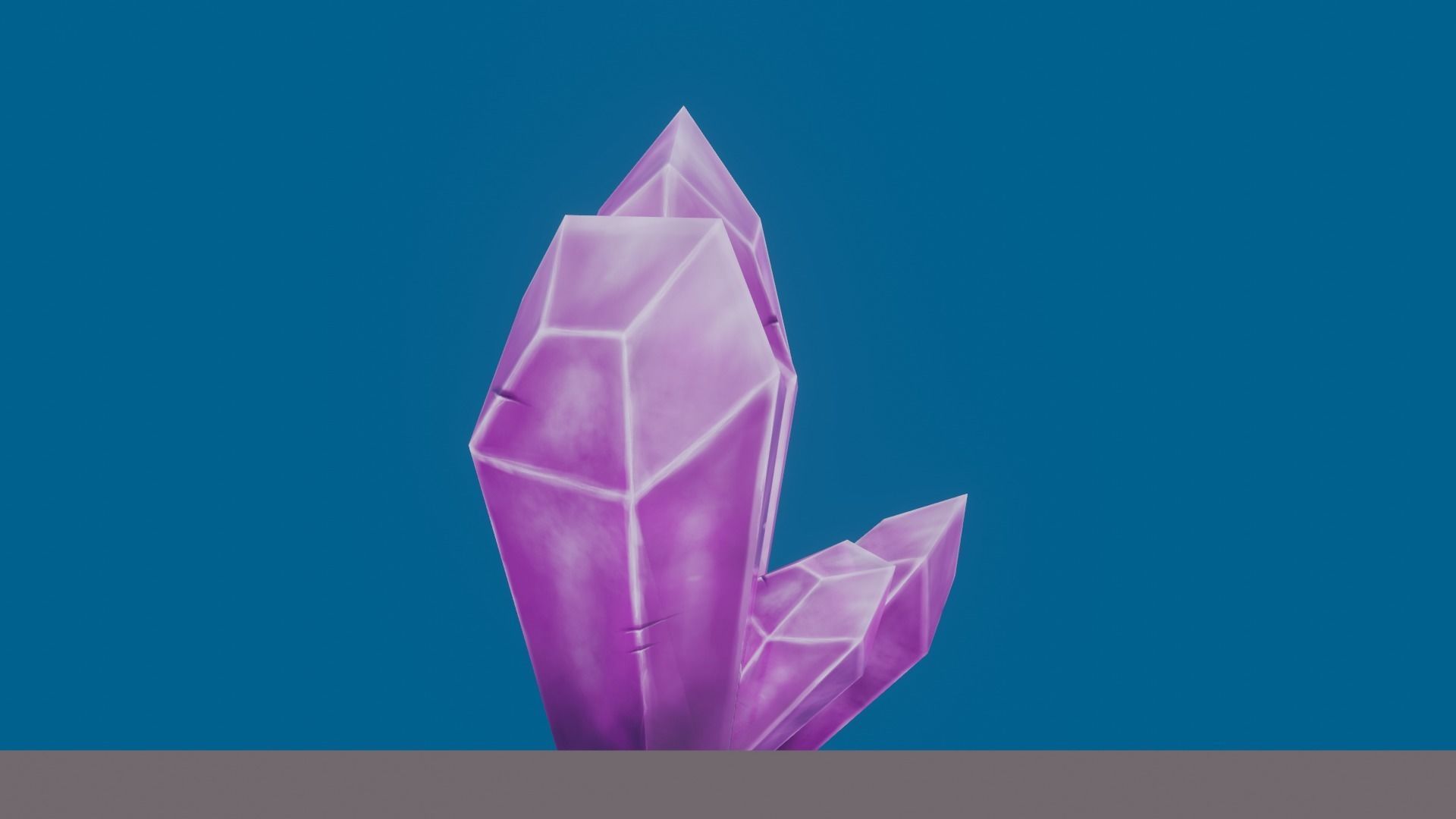 Low Poly Cristals crystals Free 3D model_4