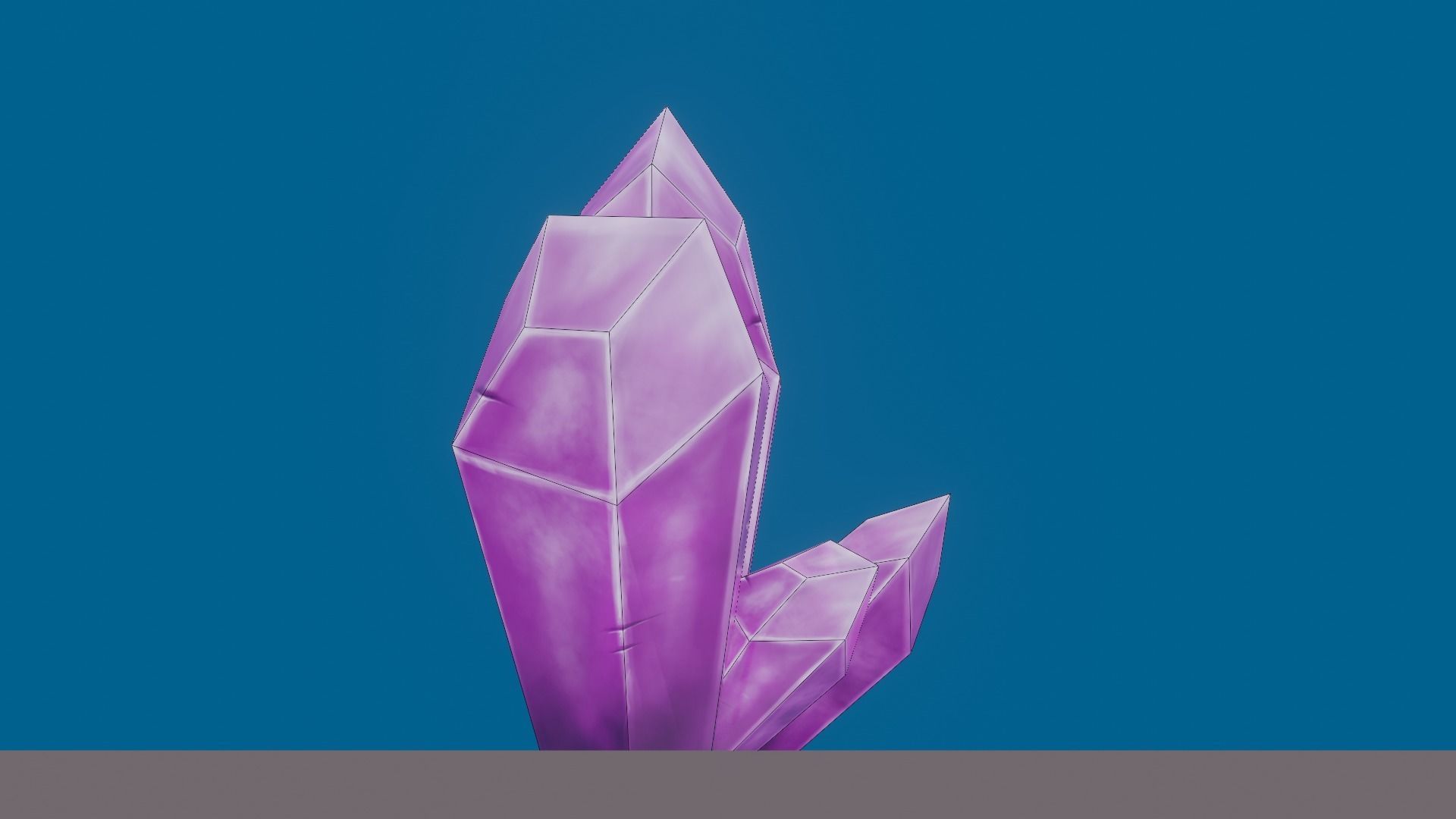 Low Poly Cristals crystals Free 3D model_7