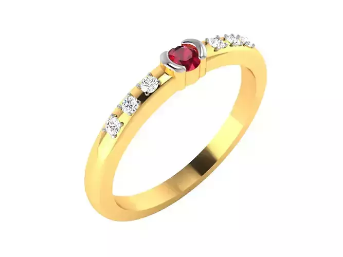 Women Diamond Band Ring 3dm render detail