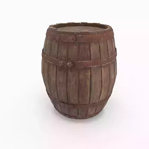 Old wooden barrel 