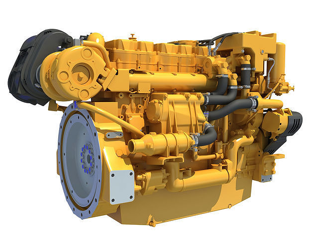 Industrial Diesel Engine 3D model