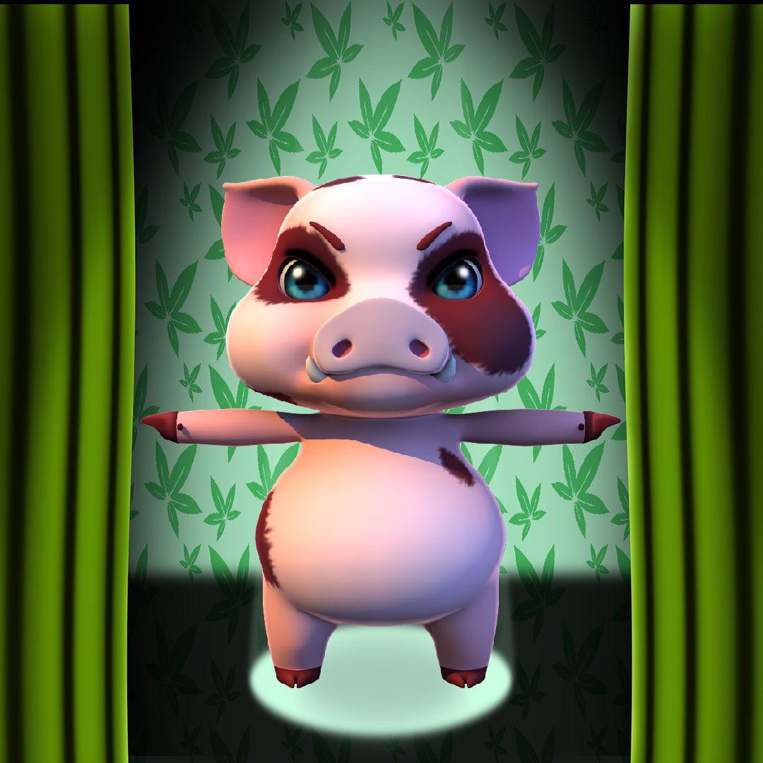 Thicker Pig 3D model_4