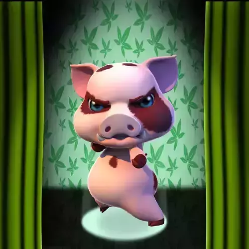 Thicker Pig 3D model