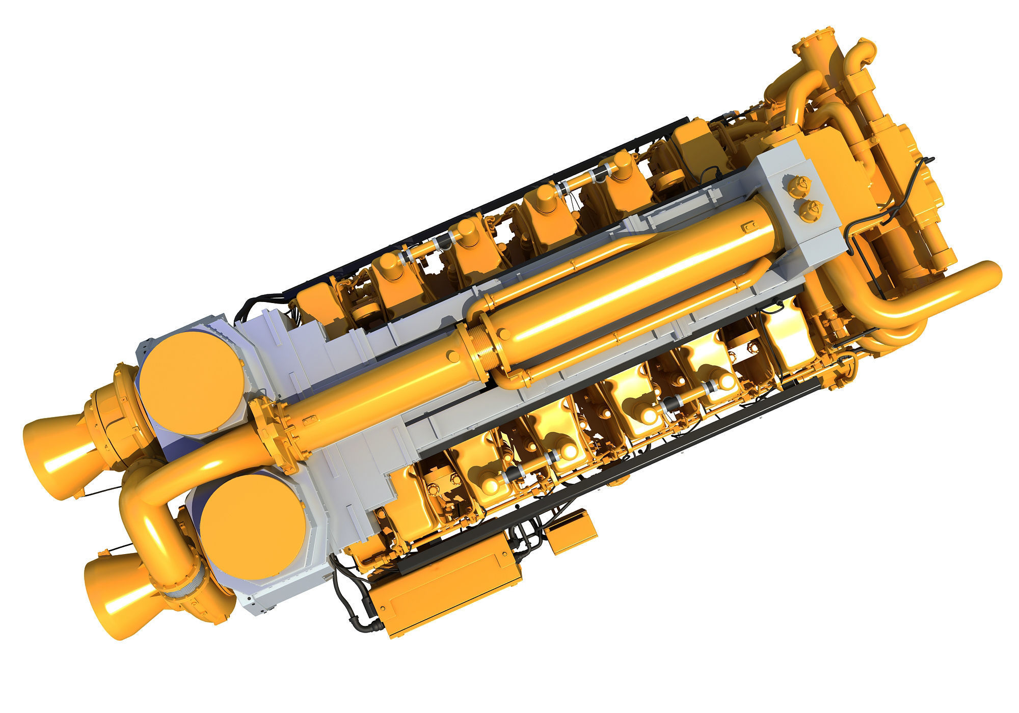 Ship Engine 3D model_9