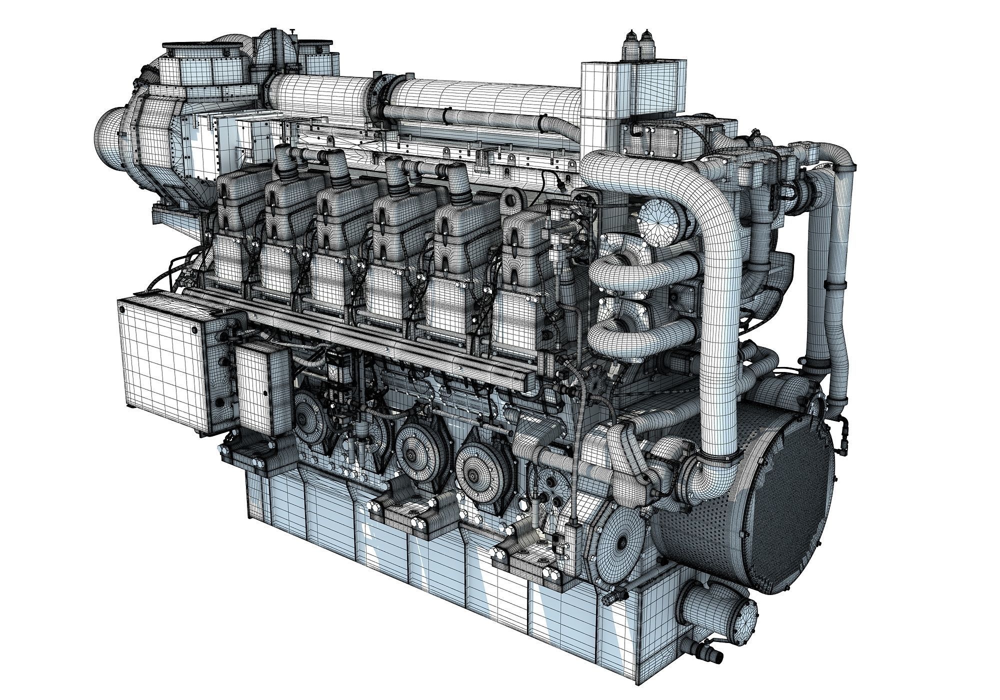 Ship Engine 3D model_16