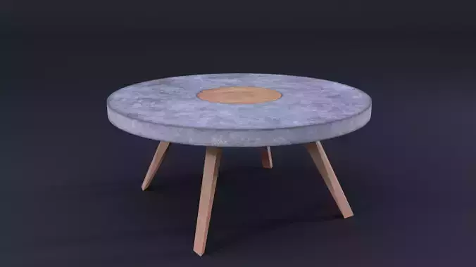 Concrete coffe table