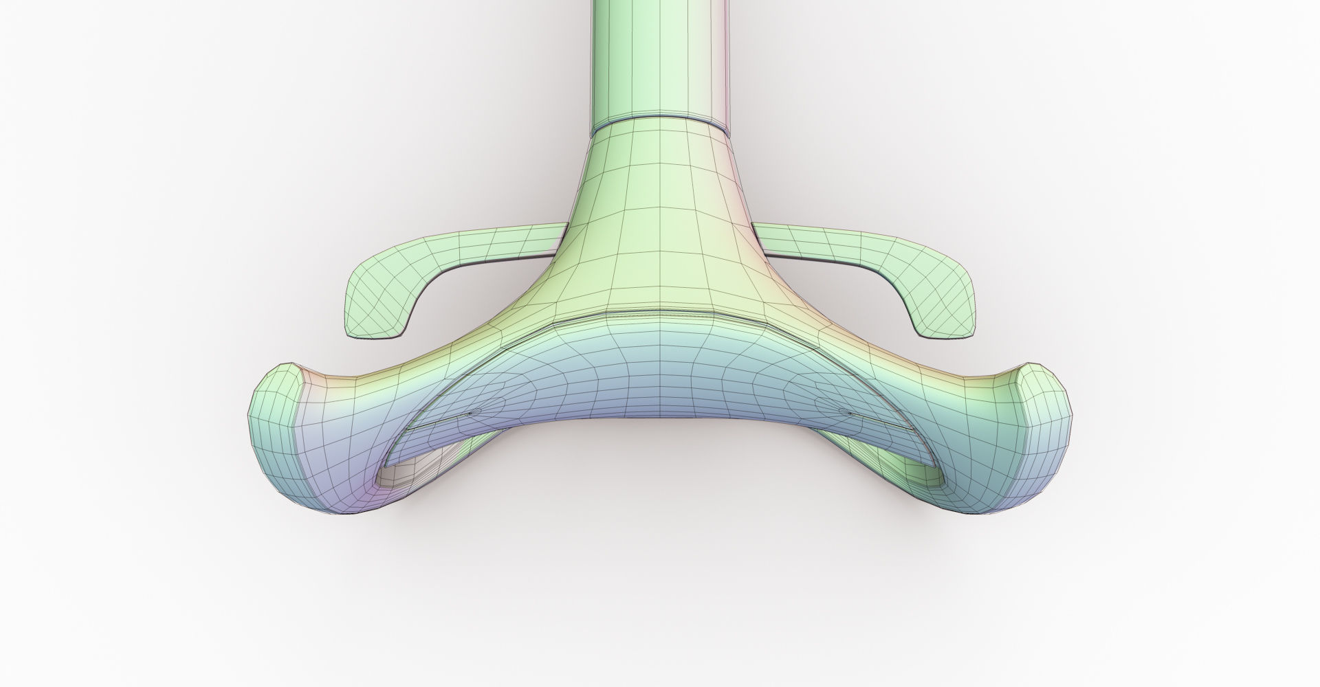Tesla Roadster Steering Wheel Low-poly 3D model_6