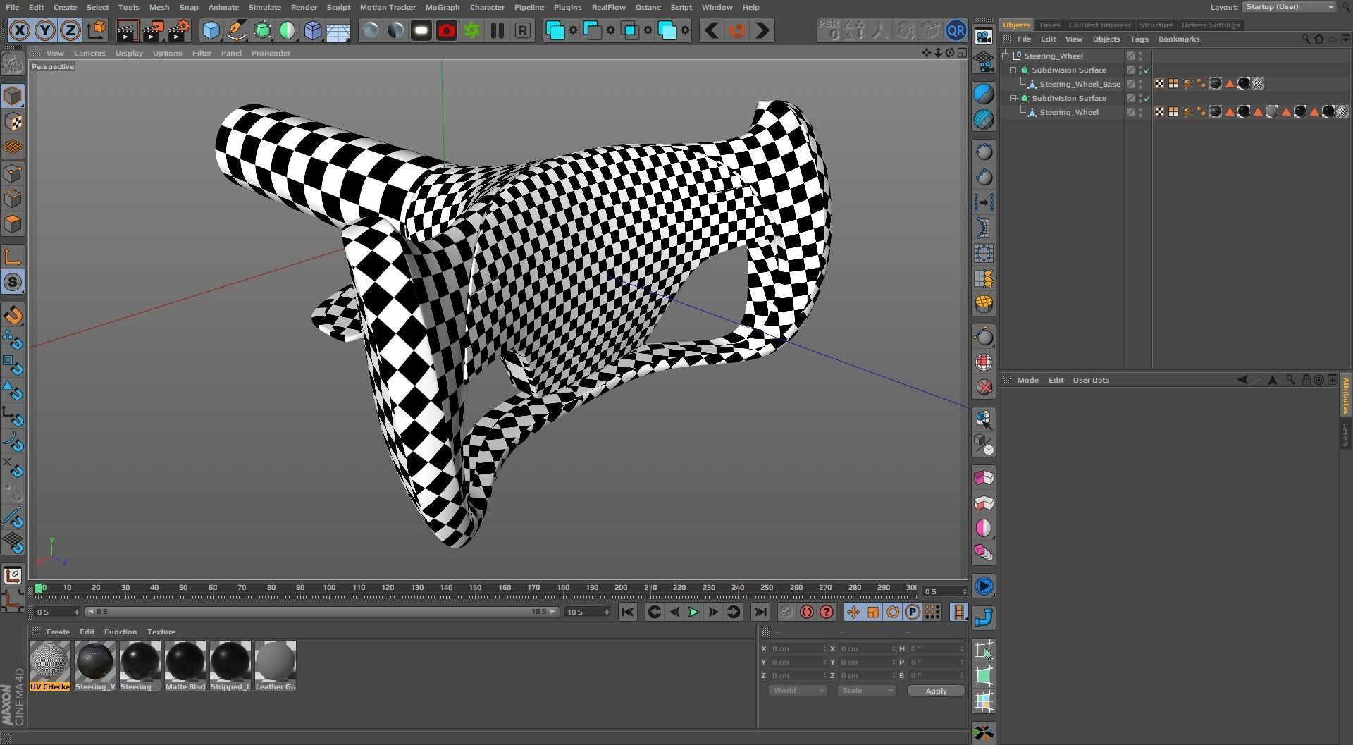 Tesla Roadster Steering Wheel Low-poly 3D model_13