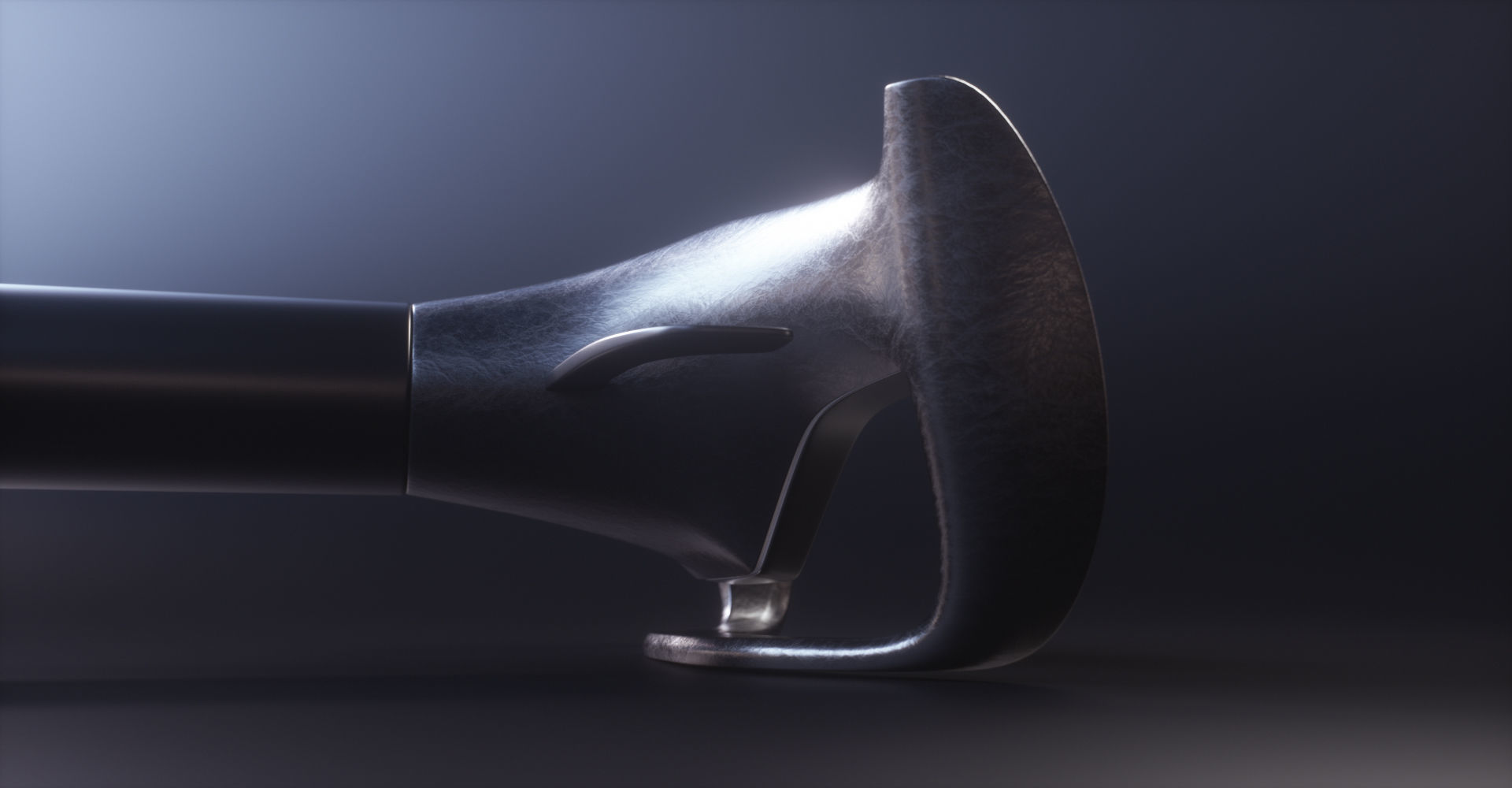 Tesla Roadster Steering Wheel Low-poly 3D model_11