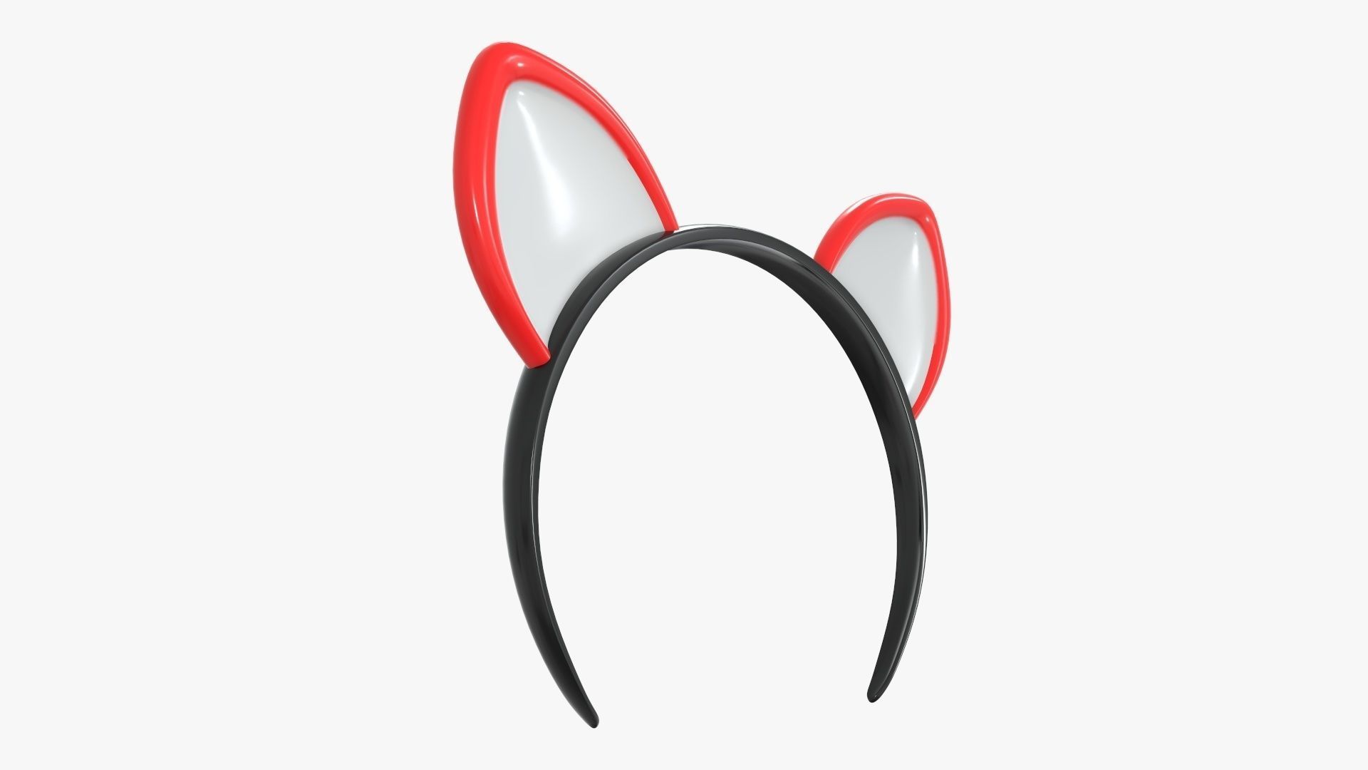 Headband kitty ears 03 3D model_4