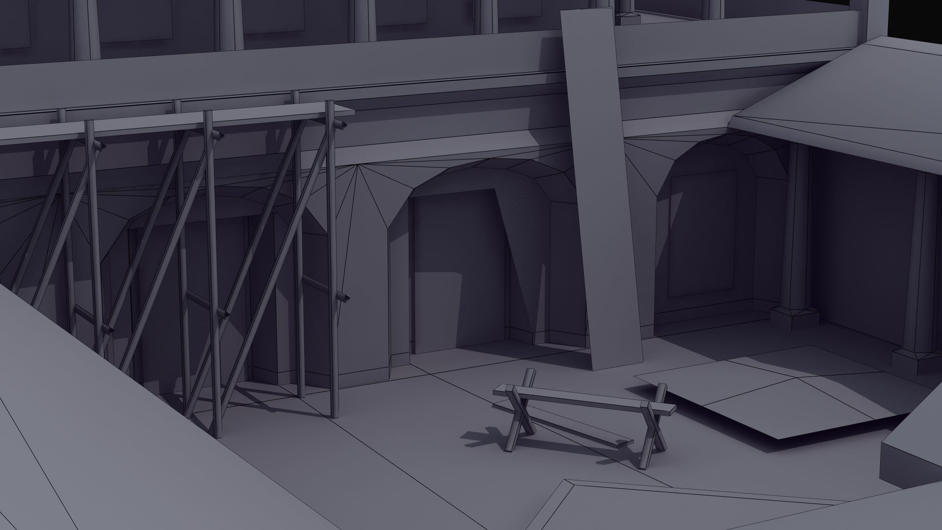 Villa Construction E Low-poly 3D model_50