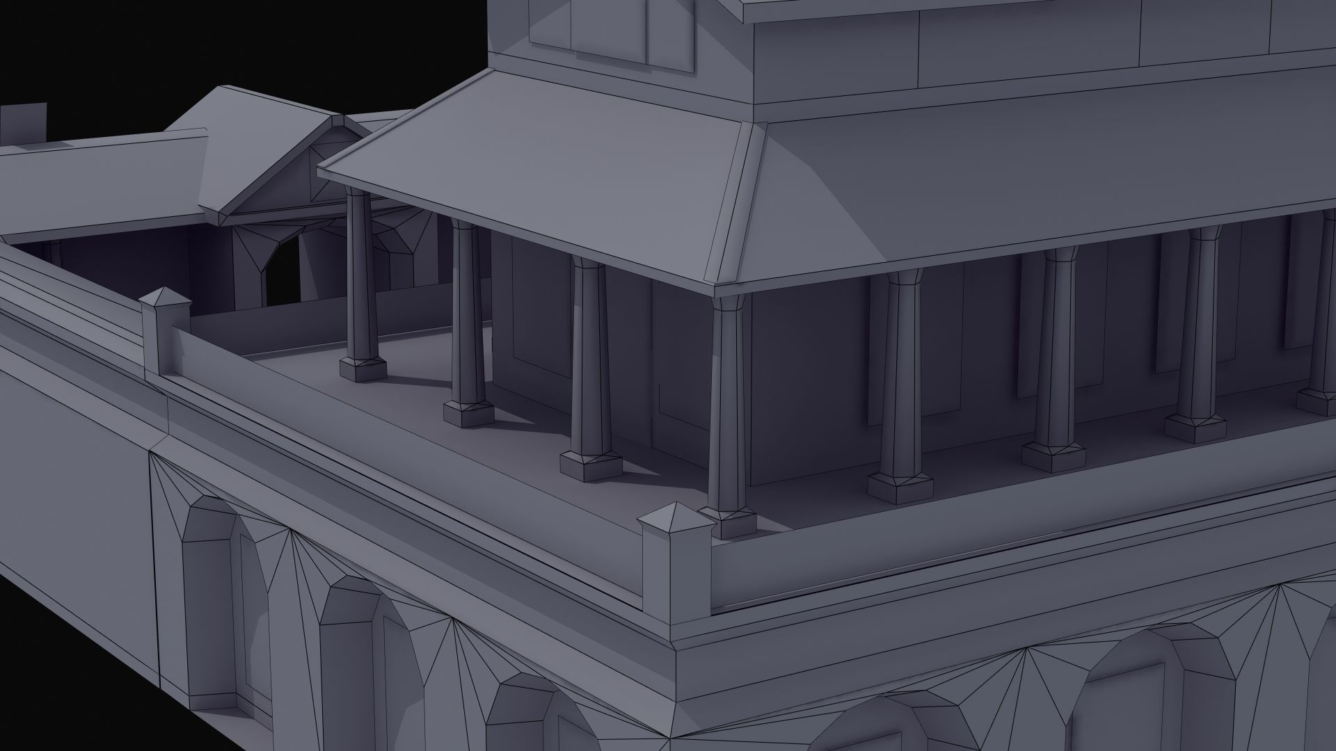 Villa Construction E Low-poly 3D model_42