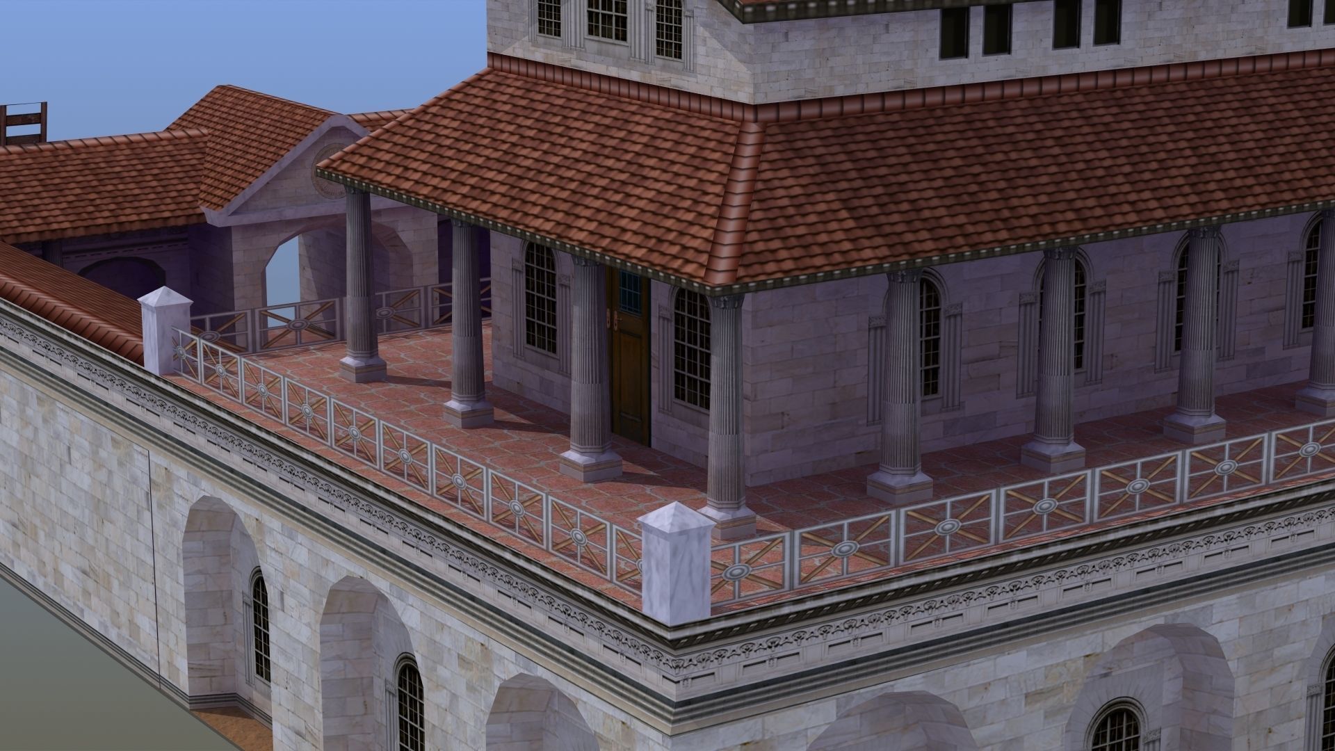 Villa Construction E Low-poly 3D model_4