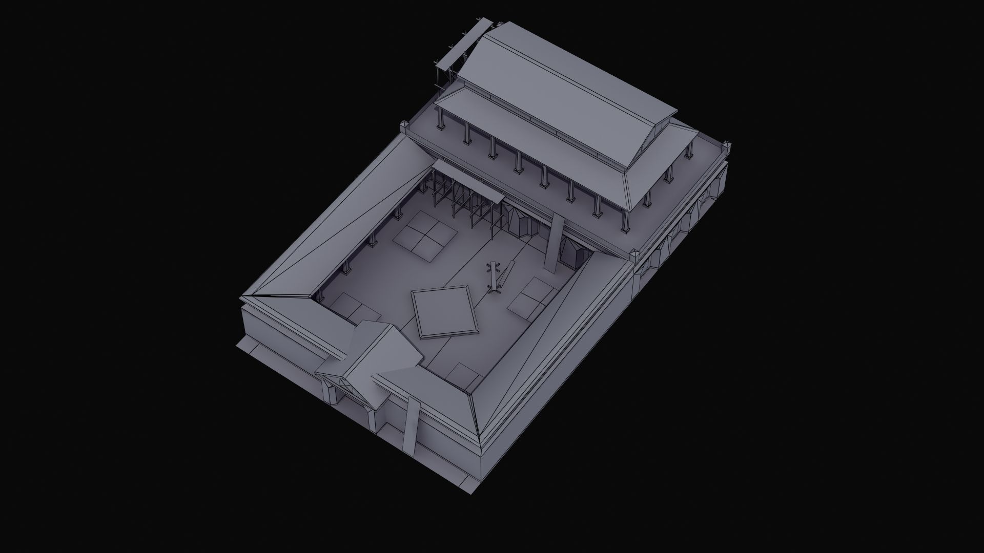Villa Construction E Low-poly 3D model_54