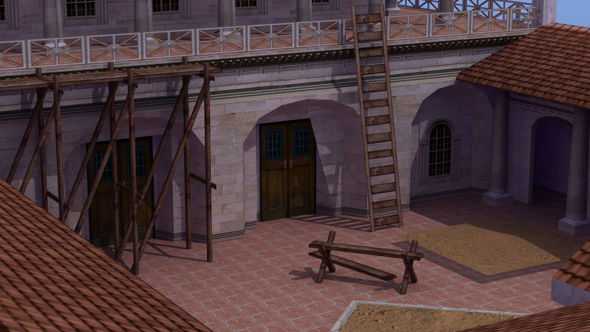 Villa Construction E Low-poly 3D model_12