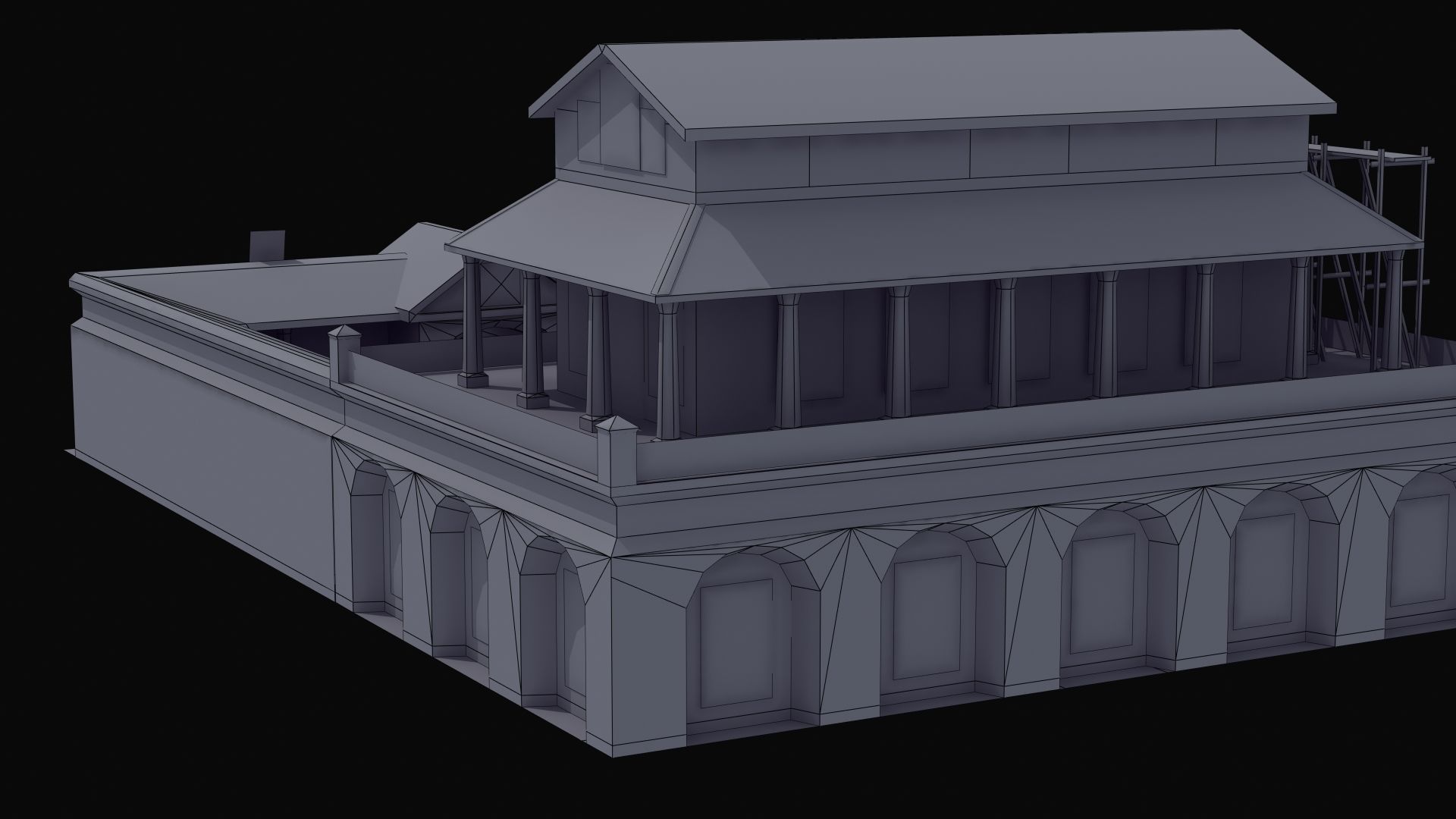 Villa Construction E Low-poly 3D model_43