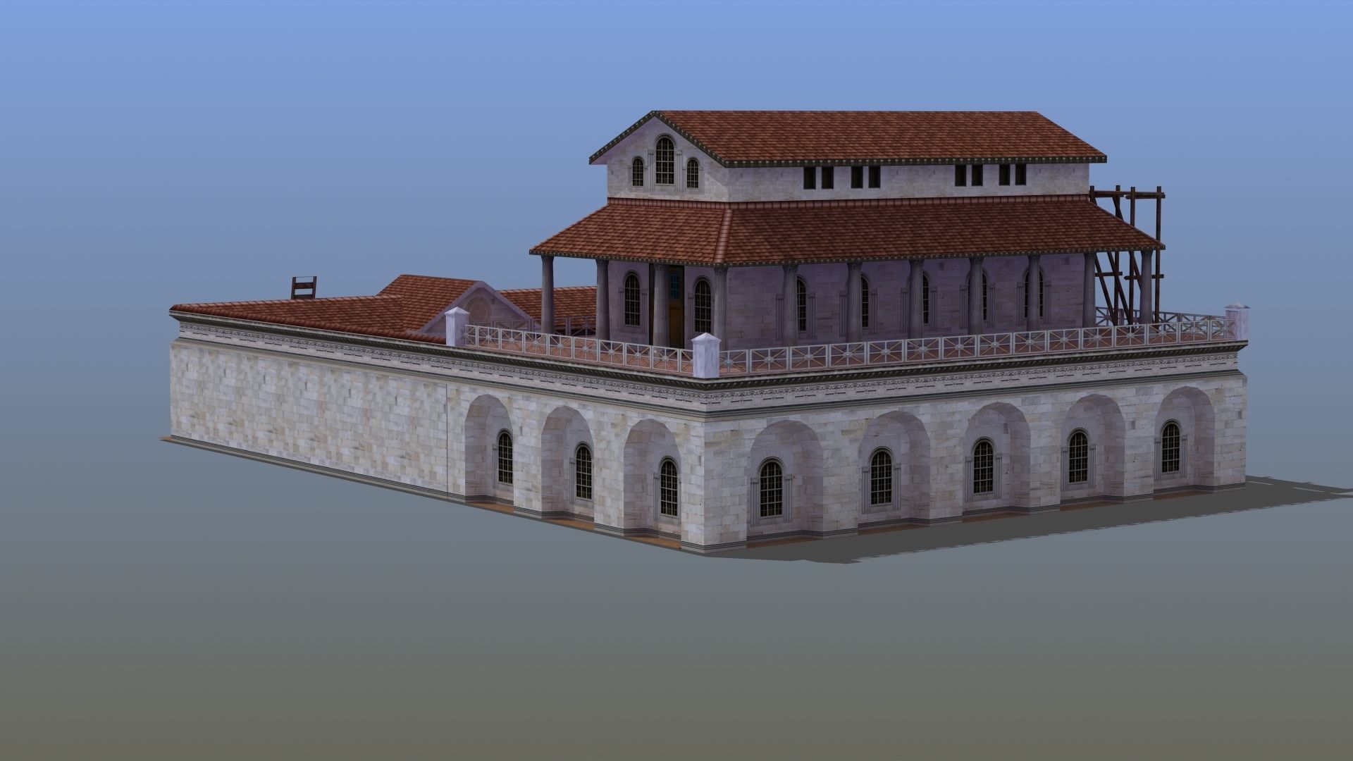 Villa Construction E Low-poly 3D model_18