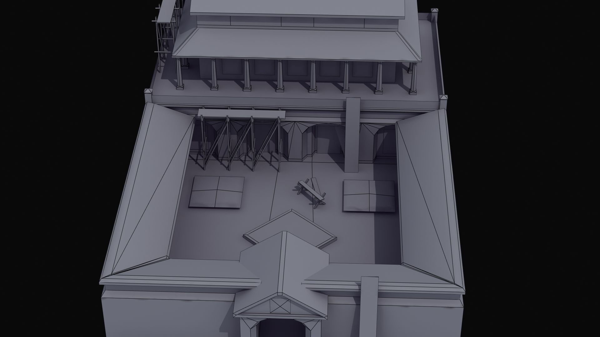 Villa Construction E Low-poly 3D model_39