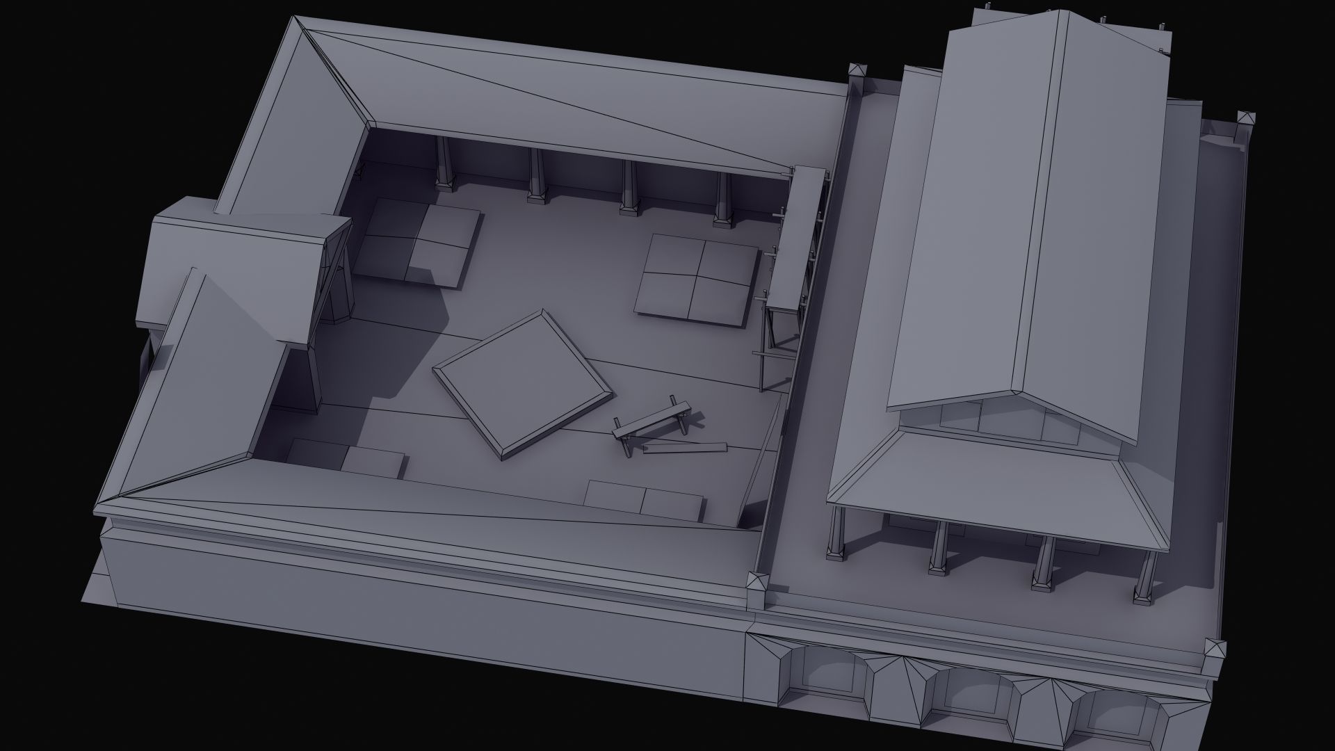 Villa Construction E Low-poly 3D model_55