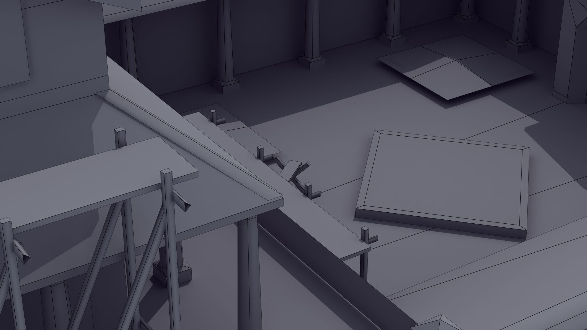 Villa Construction E Low-poly 3D model_45