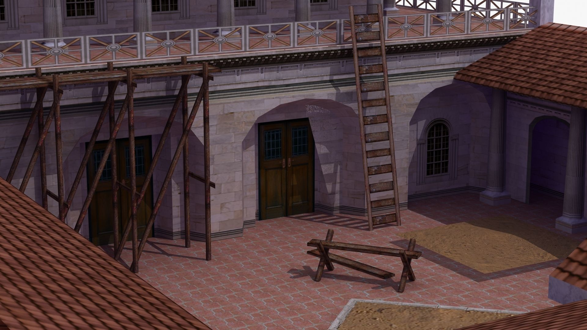 Villa Construction E Low-poly 3D model_31