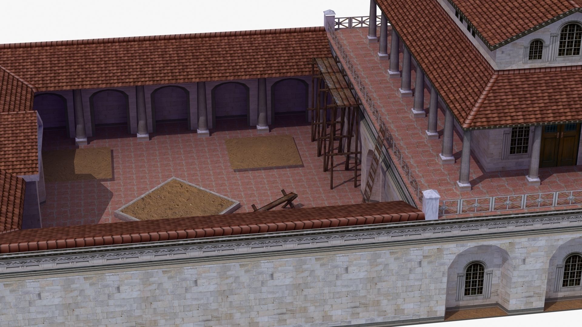 Villa Construction E Low-poly 3D model_22