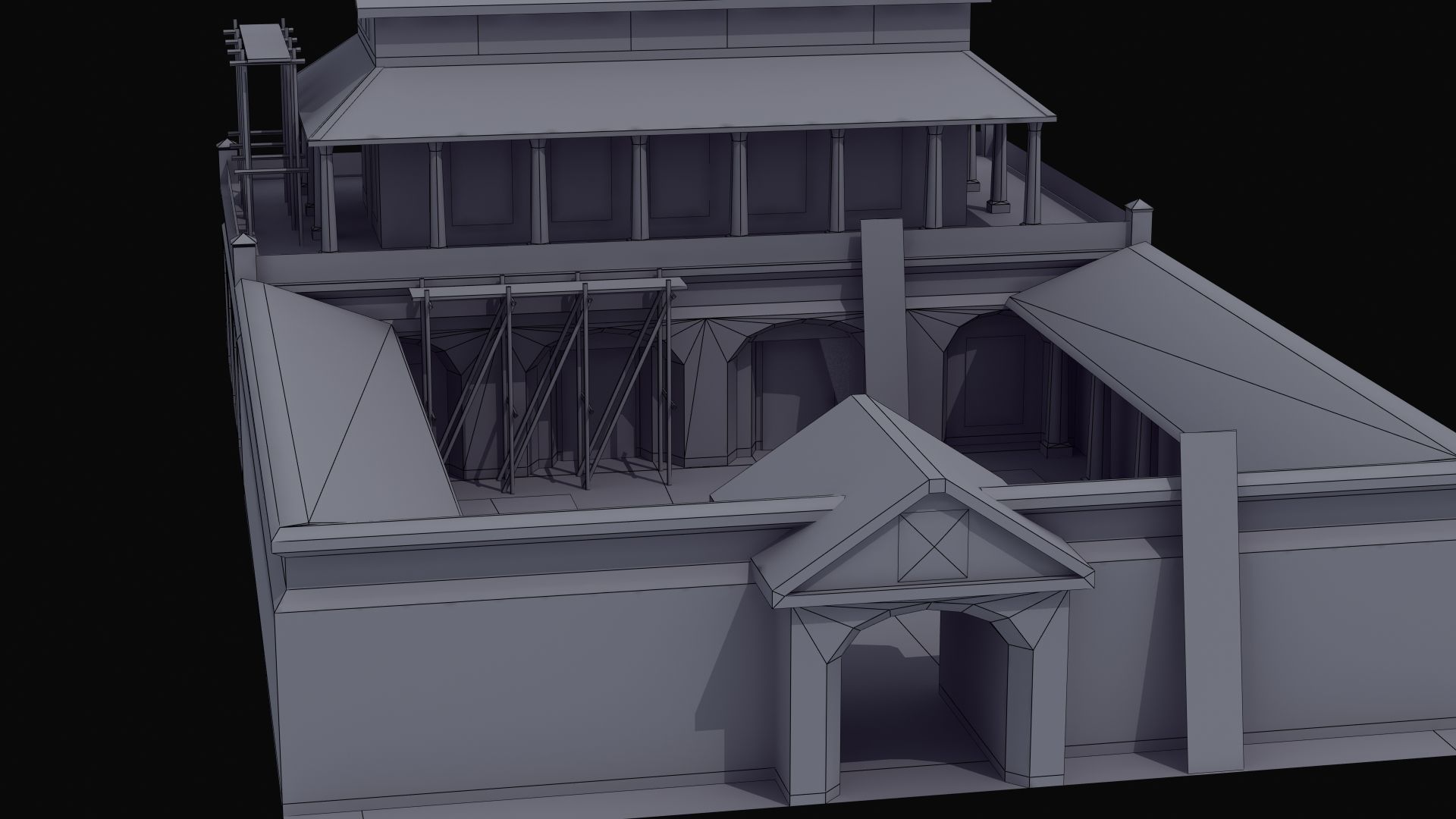 Villa Construction E Low-poly 3D model_51