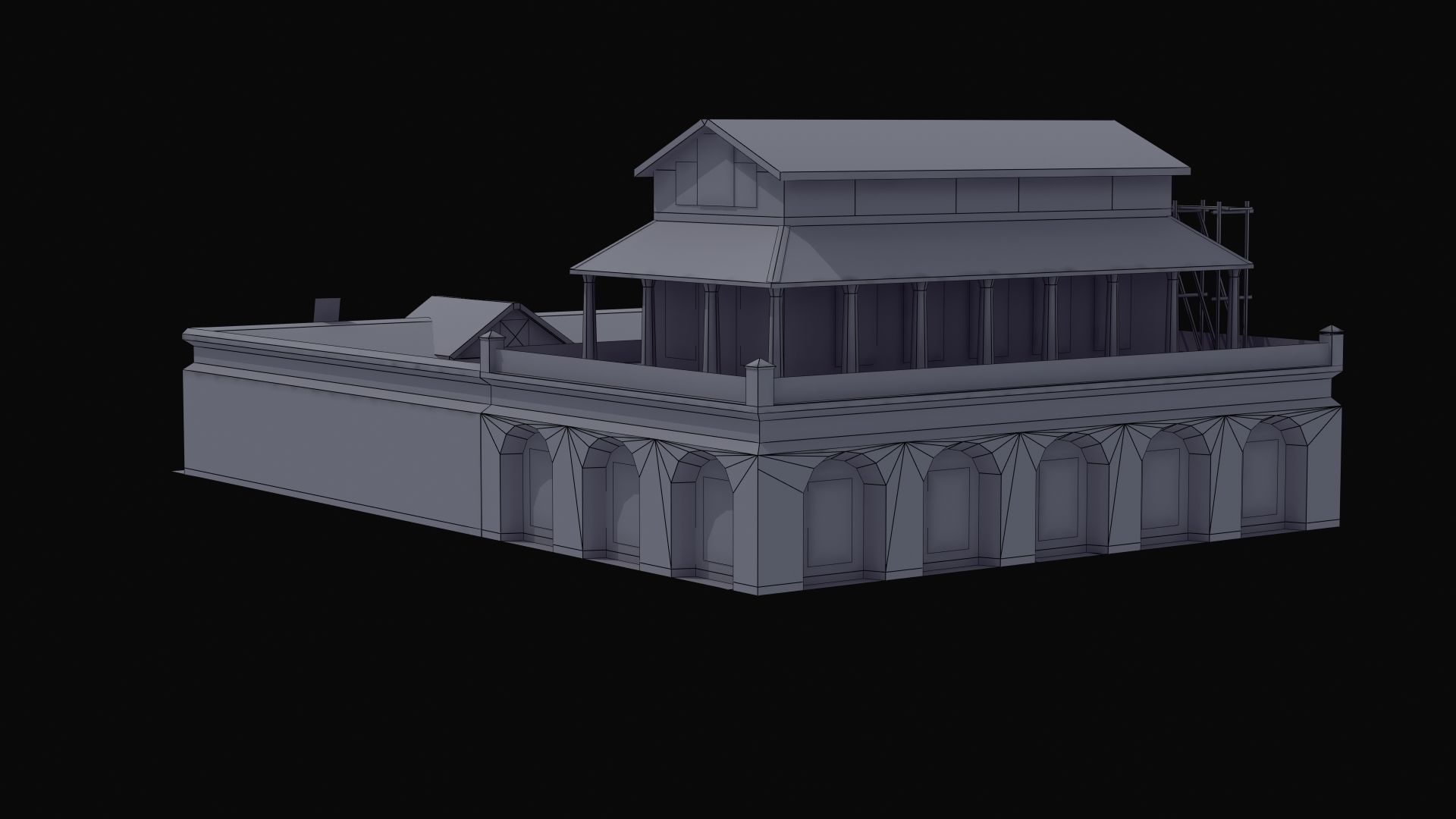 Villa Construction E Low-poly 3D model_56