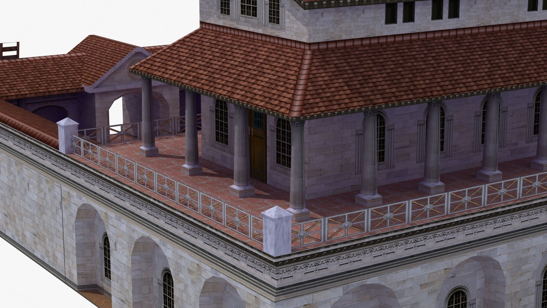 Villa Construction E Low-poly 3D model_23