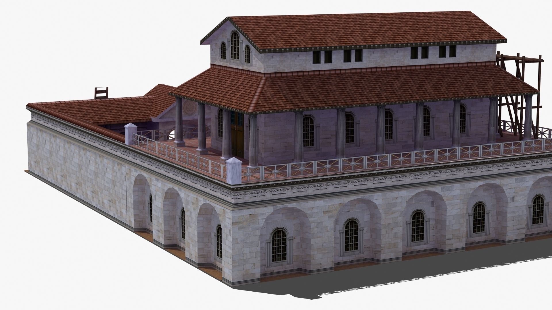 Villa Construction E Low-poly 3D model_24